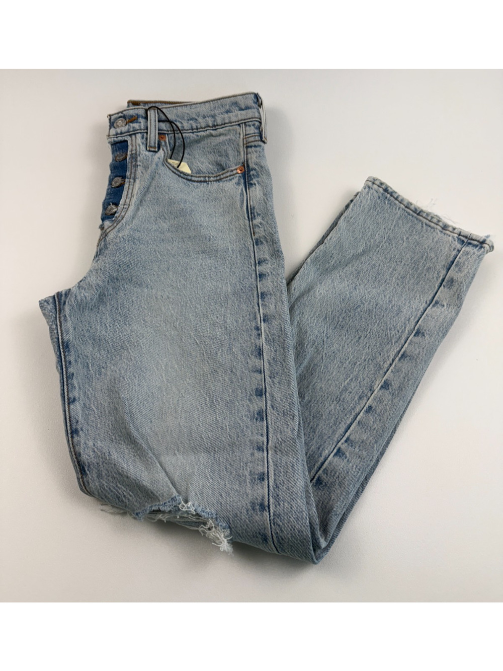 Levi's Premium Women Wedgie Straight Fit High Rise Jeans 27x28 Blue NWT